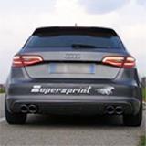AUDI A3 S3 8VA Sportback QUATTRO 2.0i TFSI '13 -> Impianto di scarico completo Twin Pipe Design