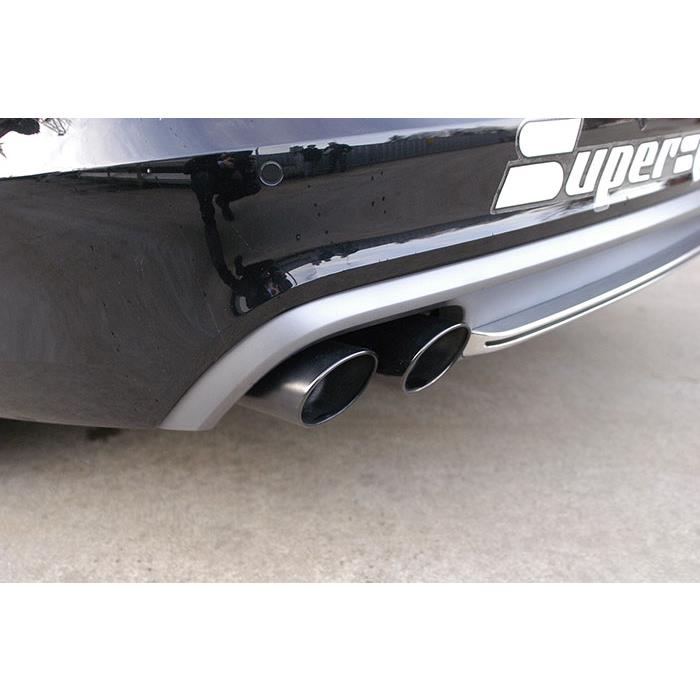 Tubo posteriore sinistro 100x75 "Gun Metal Grey"<br>(Elimina silenziatore posteriore di serie)