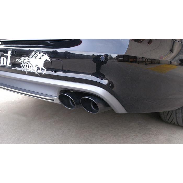 Tubo posteriore destro 100x75 "Gun Metal Grey"<br>(Elimina silenziatore posteriore di serie)
