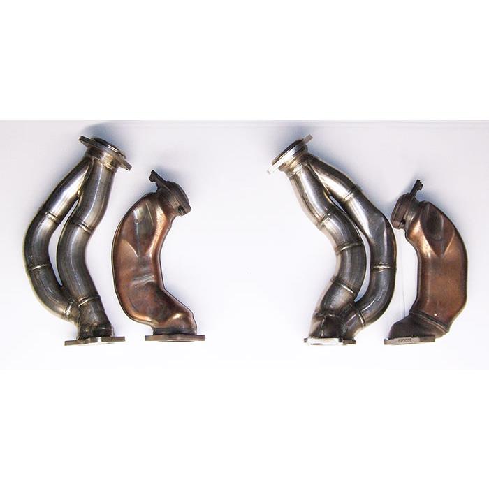 Turbo downpipe Destro - Sinistro<br>AISI 310S steel