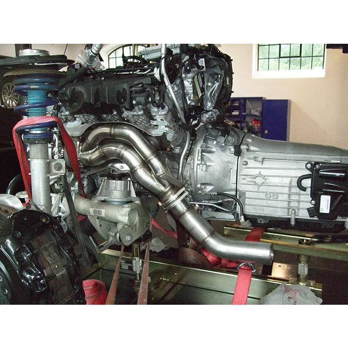Turbo downpipe Destro - Sinistro<br>AISI 310S steel