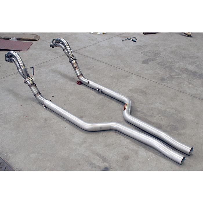 Turbo downpipe Destro - Sinistro<br>AISI 310S steel