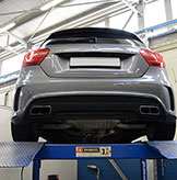 Nuovo scarico Supersprint per Mercedes A45 AMG in fase di sviluppo