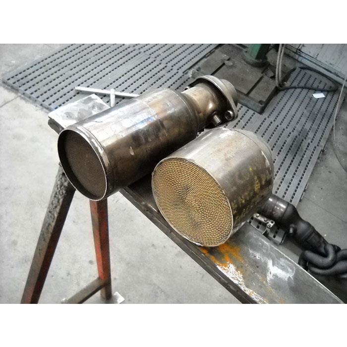 Downpipe + Catalizzatore metallico WRC<br>(Da saldare su collettore di serie) 