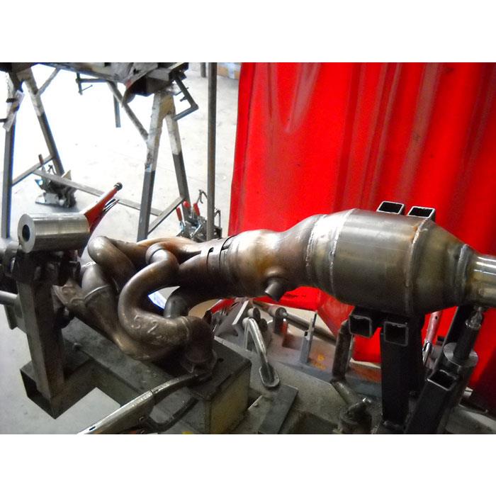 Downpipe + Catalizzatore metallico WRC<br>(Da saldare su collettore di serie)
