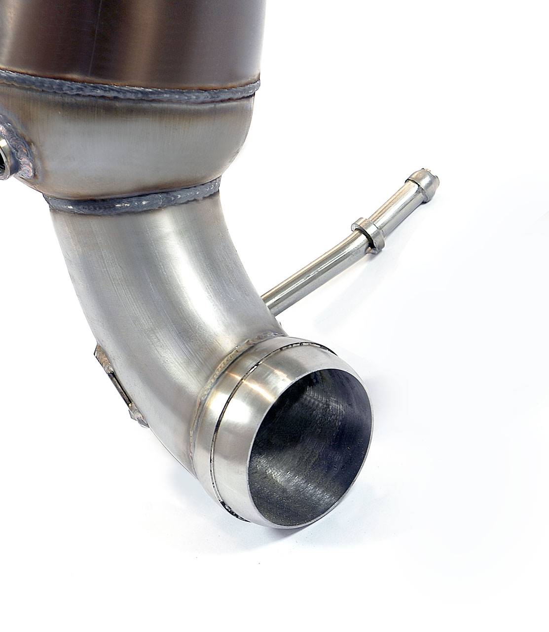 Downpipe con catalizzatore metallico