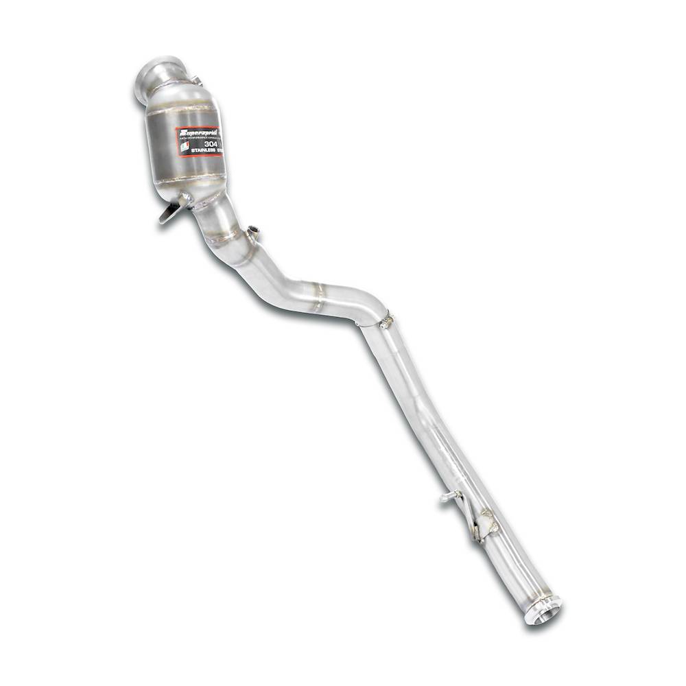 Downpipe Destro + catalizzatore primario metallico
