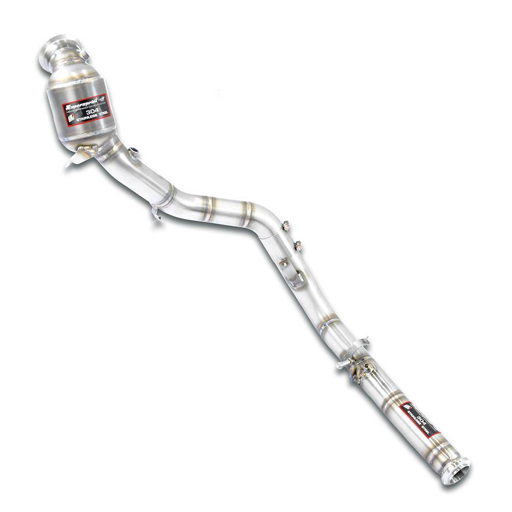Downpipe Destro + catalizzatore primario metallico 200CPSI (RHD - LHD)