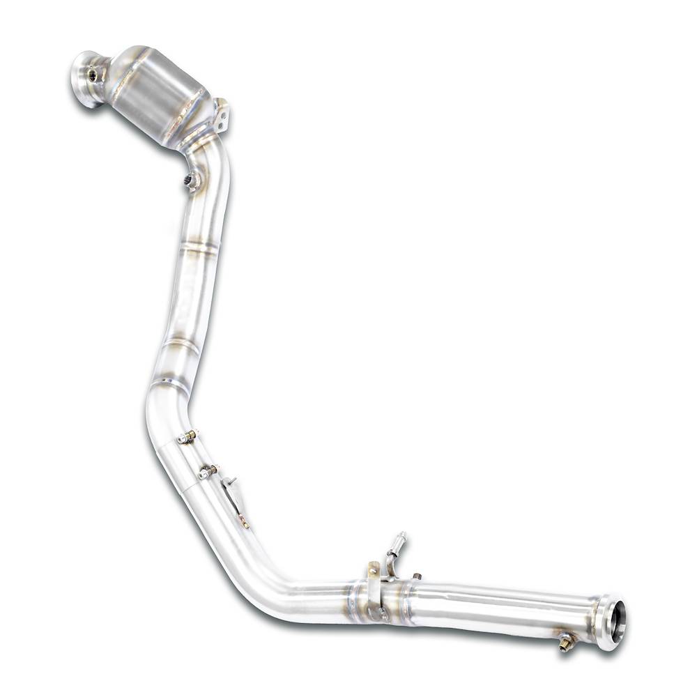 Downpipe Sinistro + catalizzatore primario metallico 200CPSI (RHD - LHD)