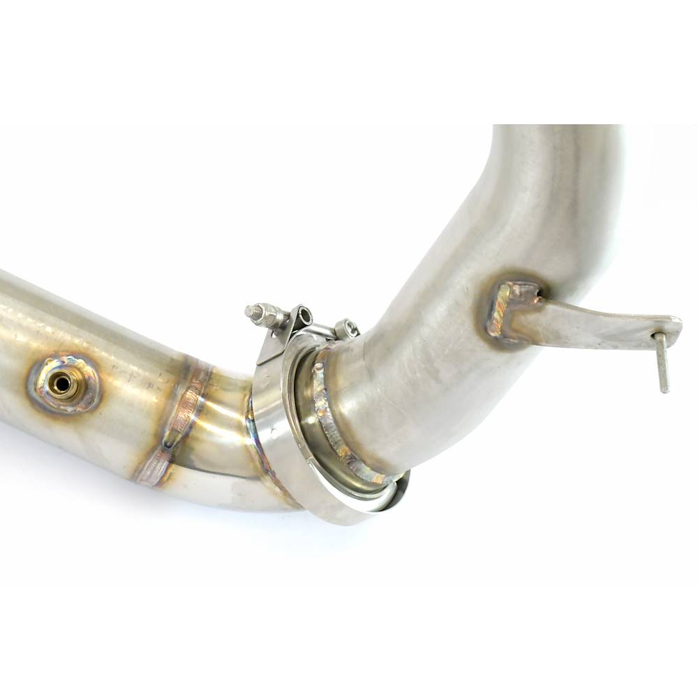 Downpipe Destro + catalizzatore metallico<br>(Elimina pre-catalizzatore)