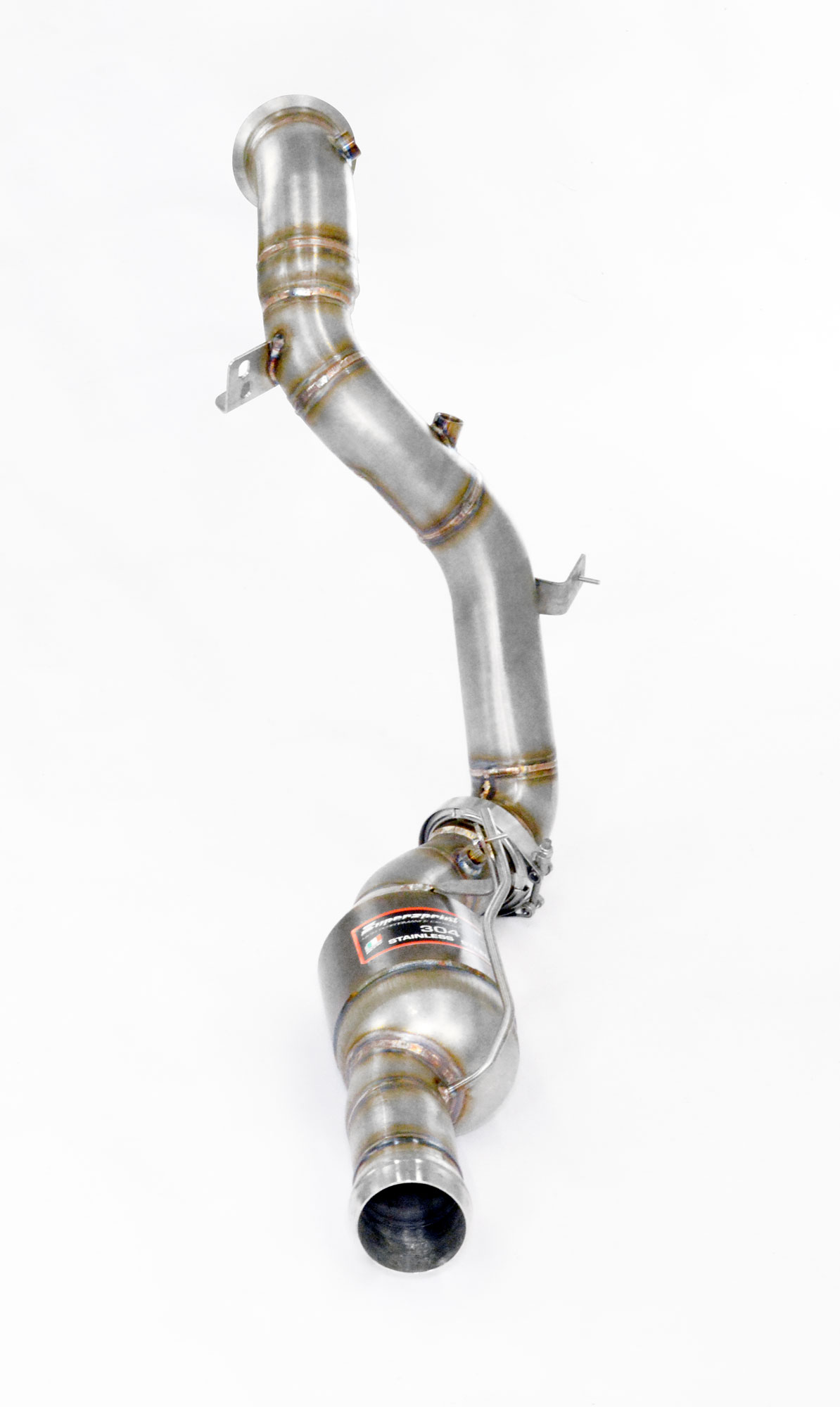Downpipe Destro + catalizzatore metallico<br>(Elimina pre-catalizzatore)  