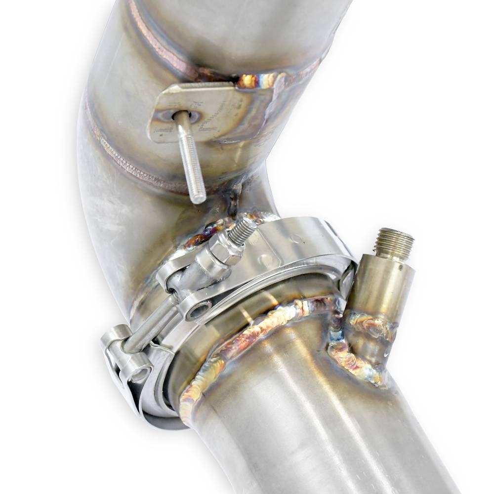 Kit downpipe Destro + Sinistro<br>Elimina catalizzatore primario e secondario + GPF