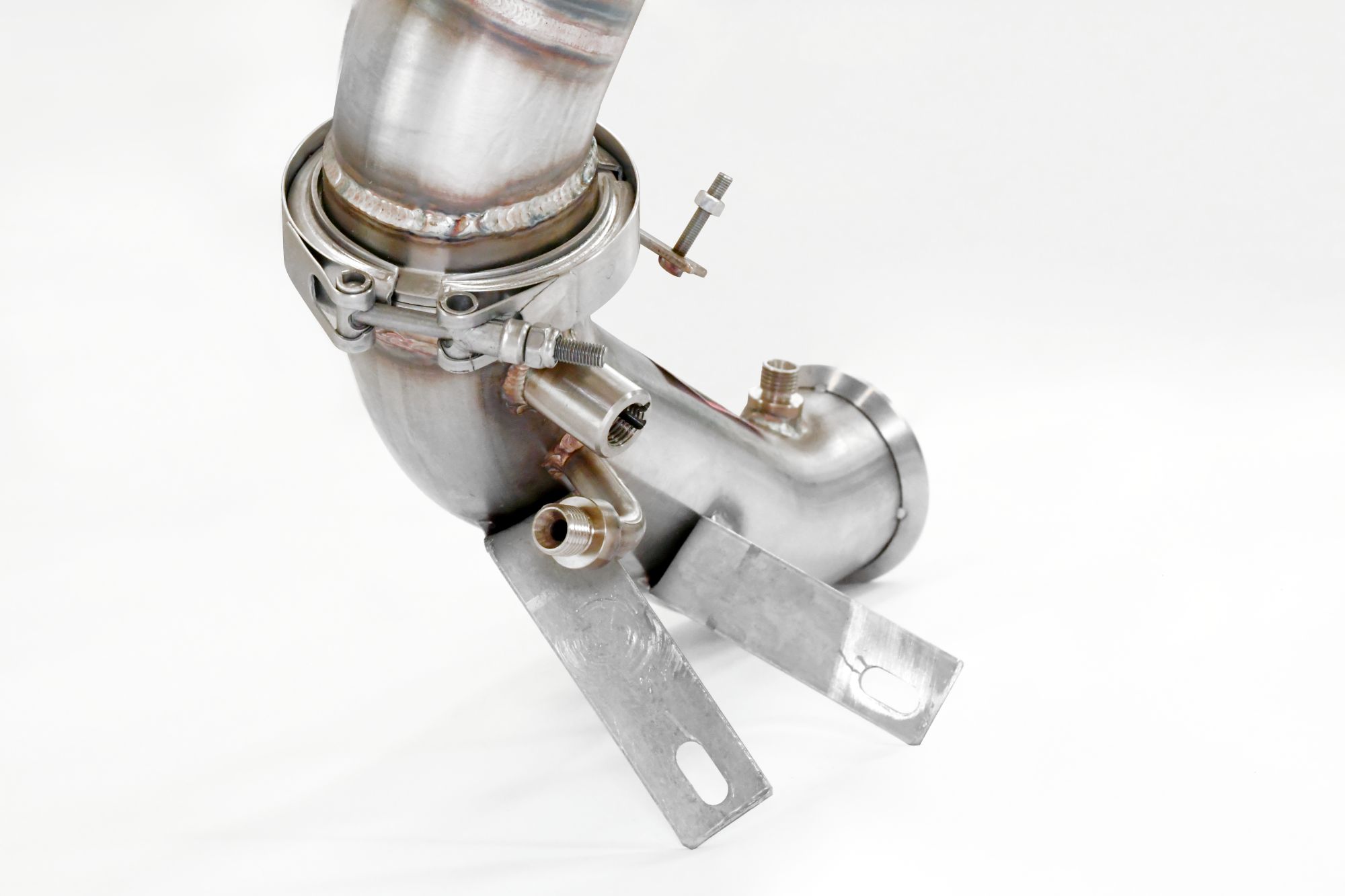 Kit downpipe Destro + Sinistro<br>(Sostituisce catalizzatore + GPF)<br>Con prese per sensori di pressione / EGT