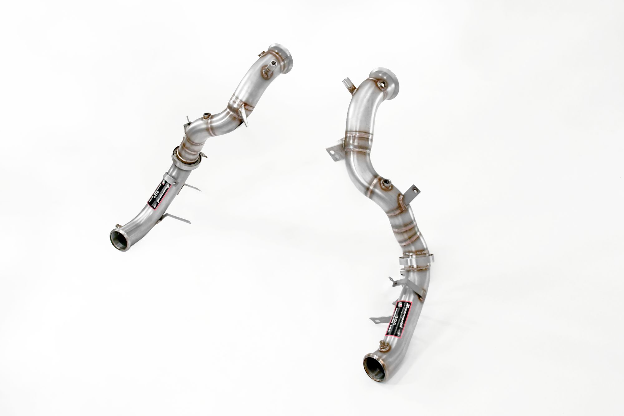 Kit downpipe Destro + Sinistro<br>(Sostituisce catalizzatore + GPF)<br>Con prese per sensori di pressione / EGT