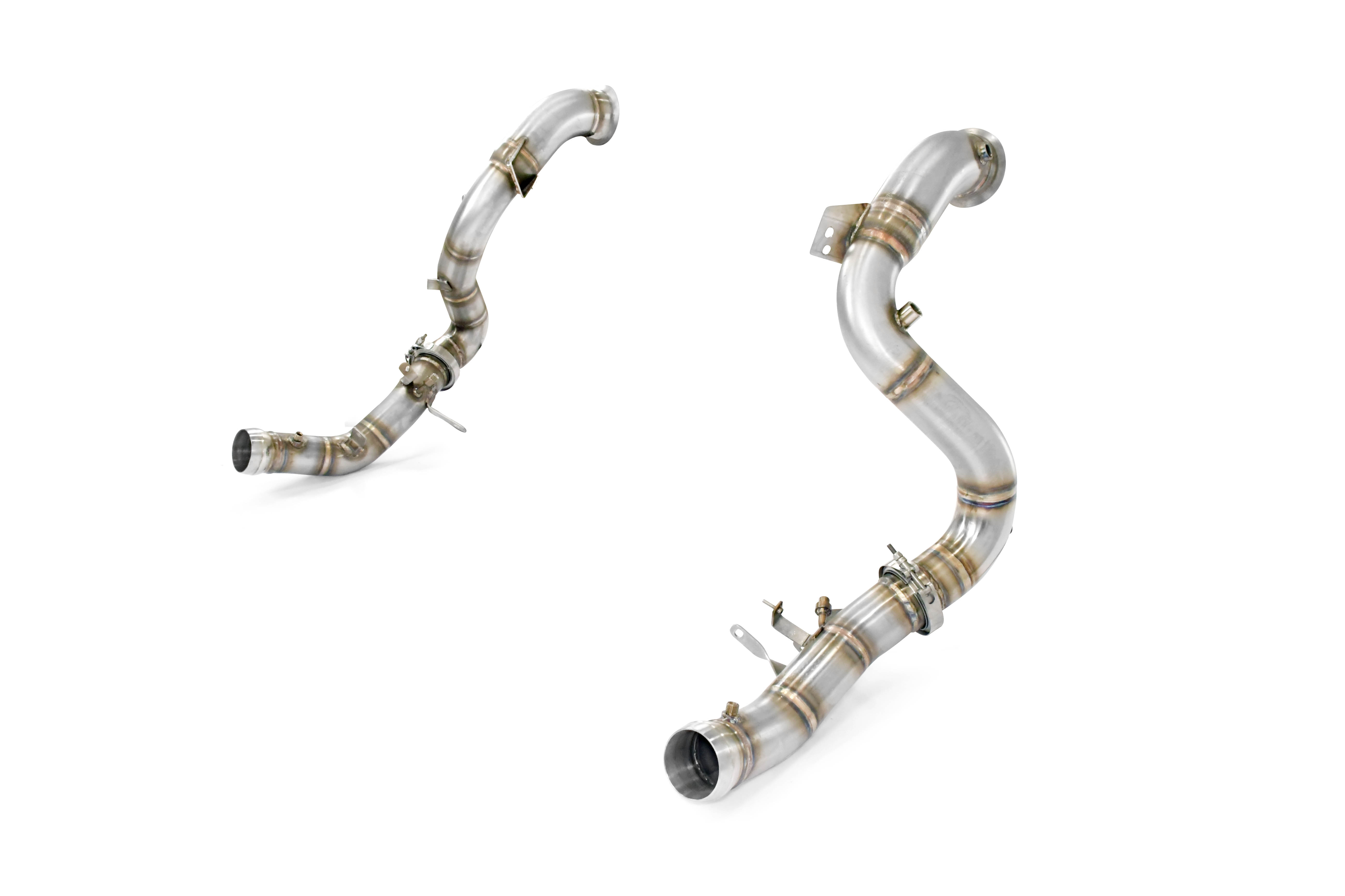 Kit downpipe Destro + Sinistro<br>(Elimina catalizzatore primario e secondario + GPF)