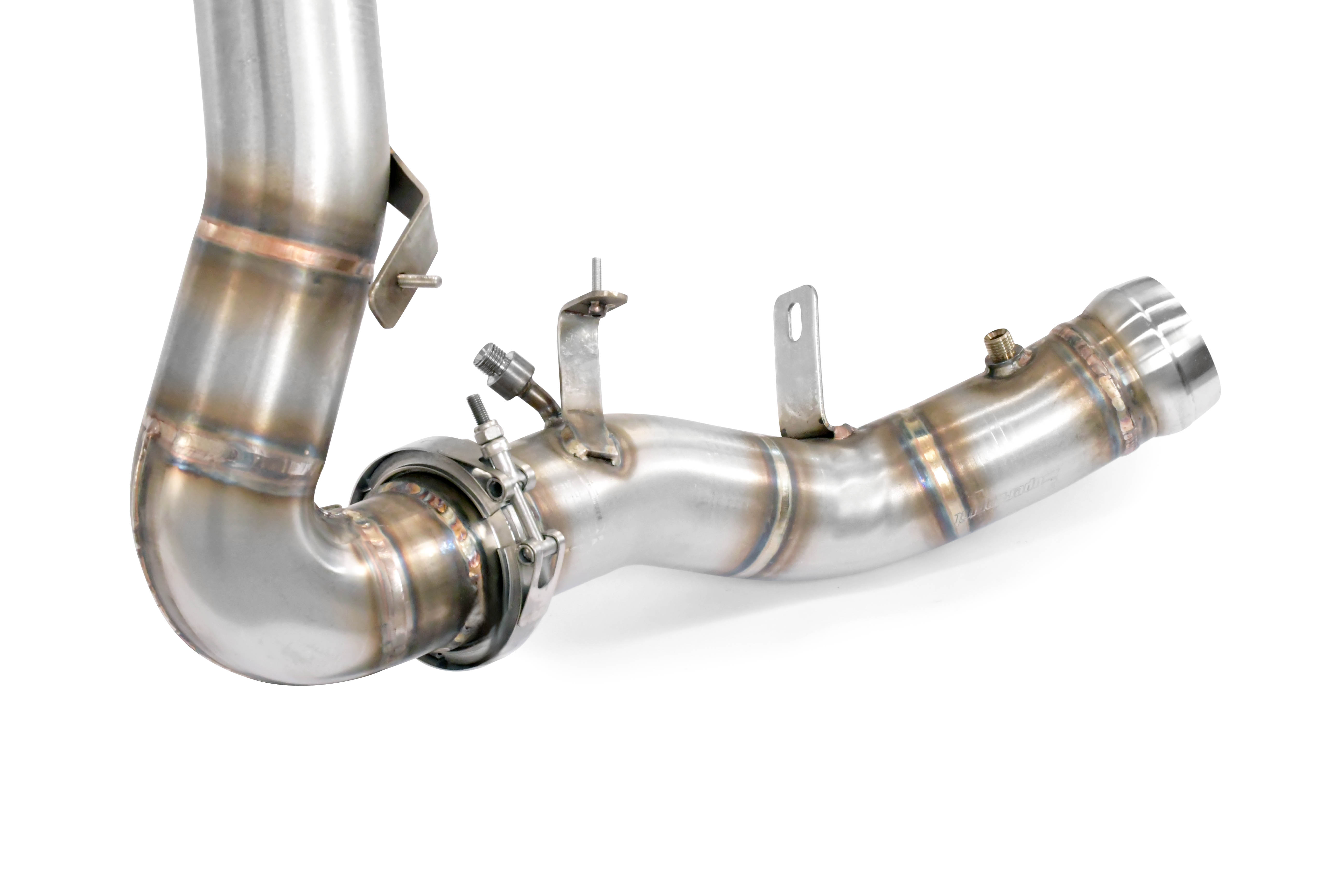 Kit downpipe Destro + Sinistro<br>(Elimina catalizzatore primario e secondario + GPF)