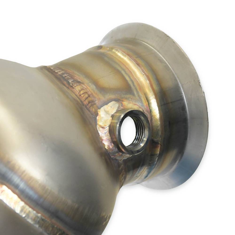 Downpipe Destro + catalizzatore primario metallico 200CPSI<br>Elimina catalizzatore secondario + GPF