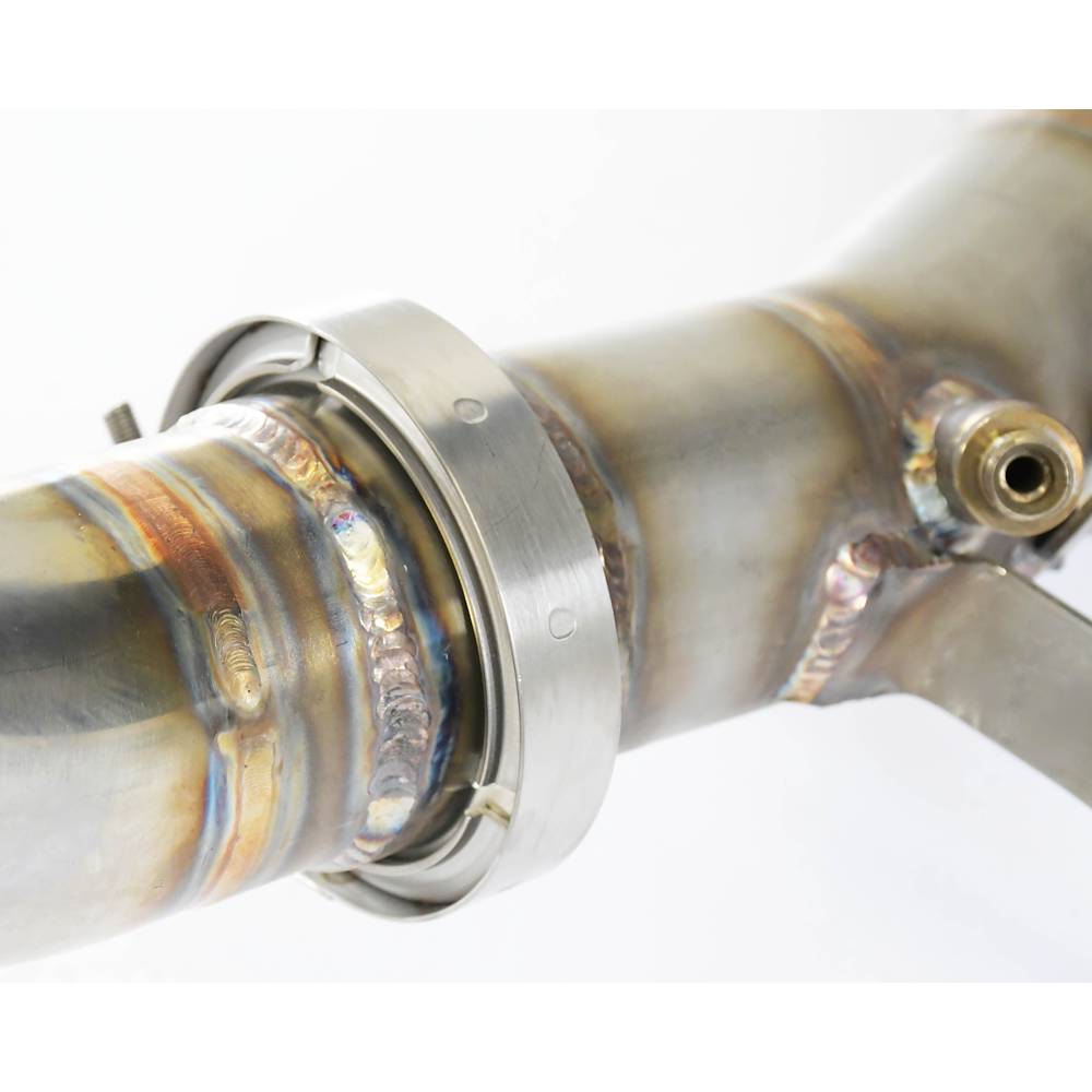 Downpipe Destro + catalizzatore primario metallico 200CPSI<br>Elimina catalizzatore secondario + GPF