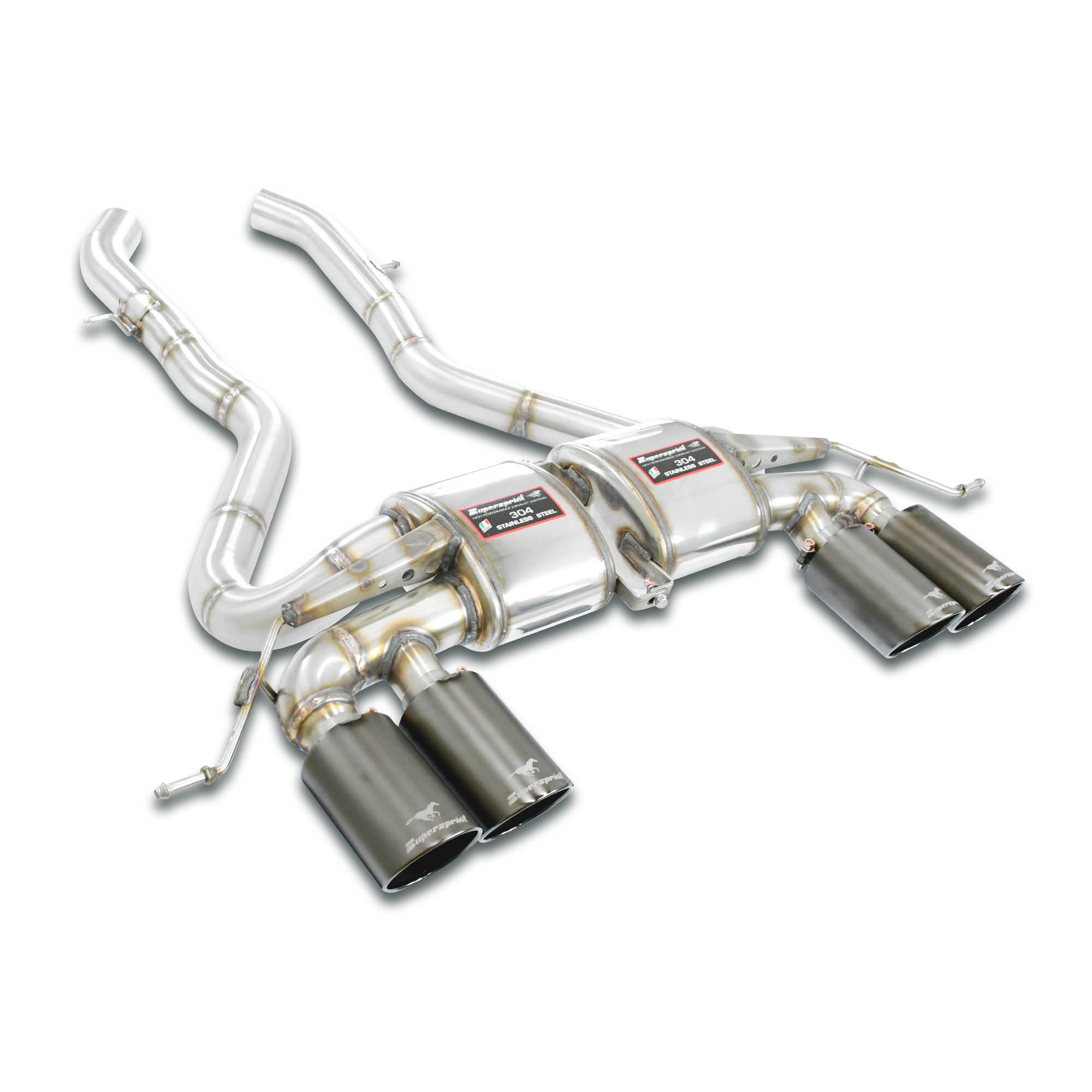 J-Pipe Race Package - complete<br>Elimina catalizzatori secondari + OPF + silenziatore centrale