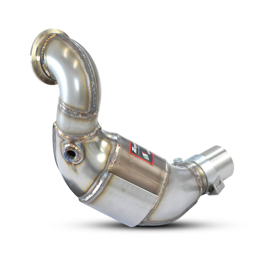 Downpipe con catalizzatore metallico