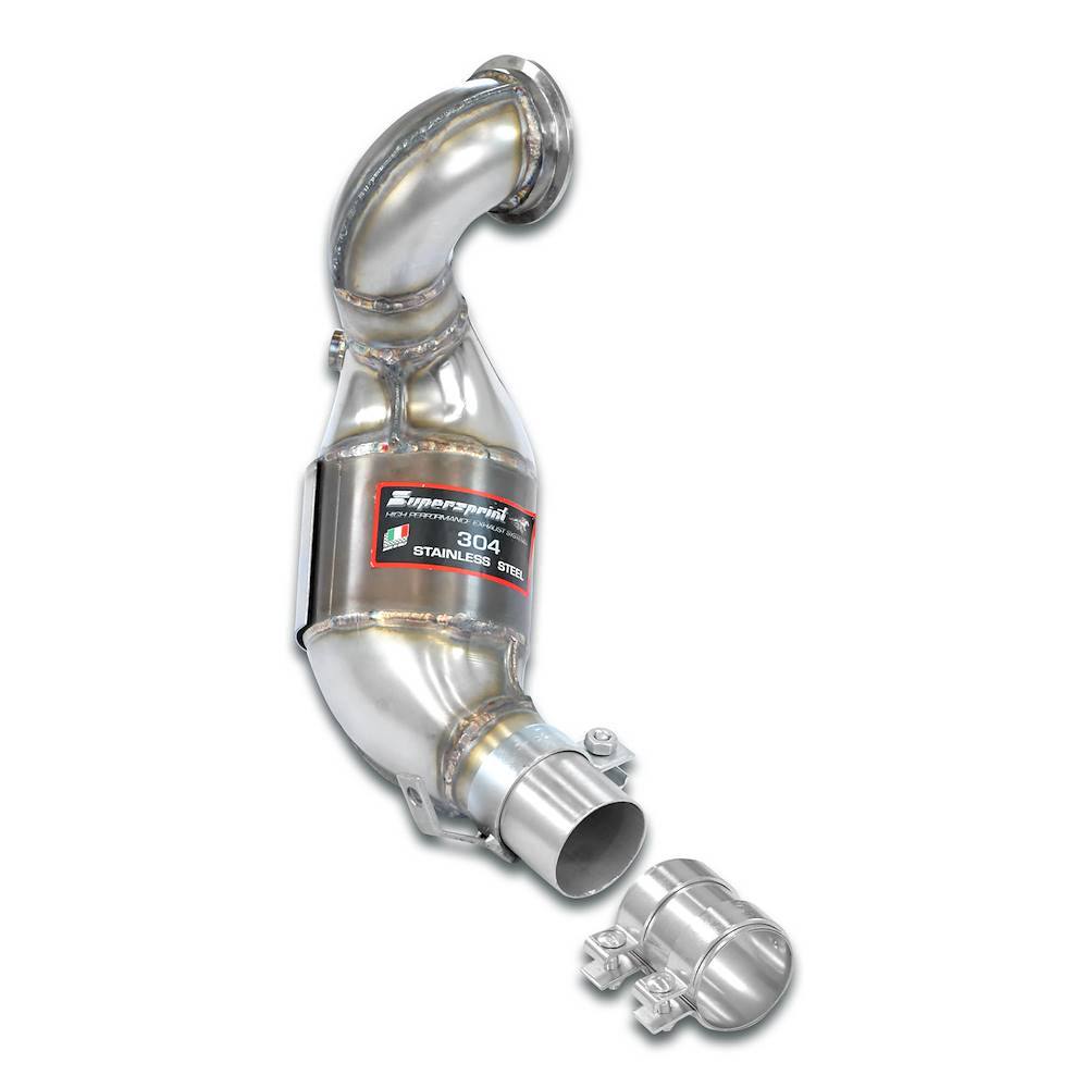 Downpipe con catalizzatore metallico
