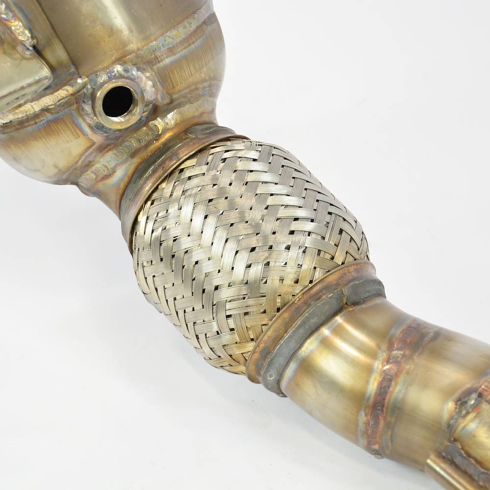 Downpipe destro + Catalizzatore metallico 200CPSI