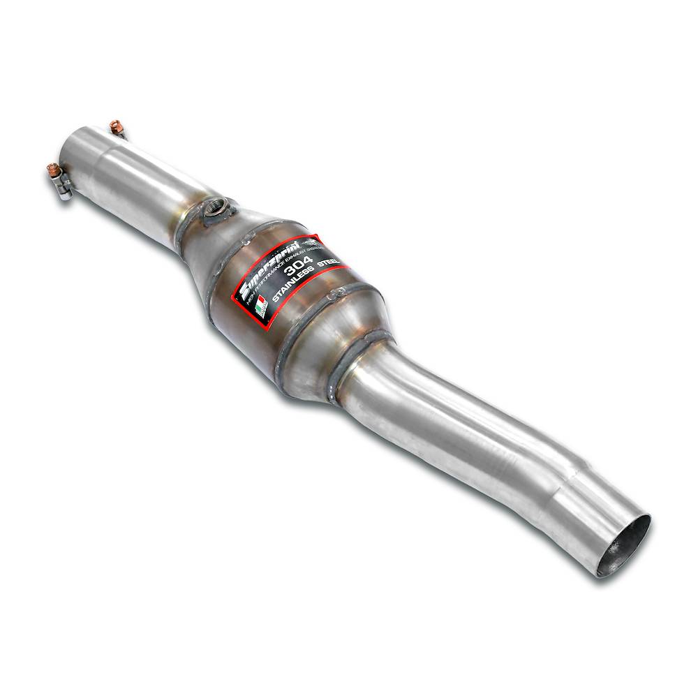Scarico anteriore sinistro con catalizzatore metallico