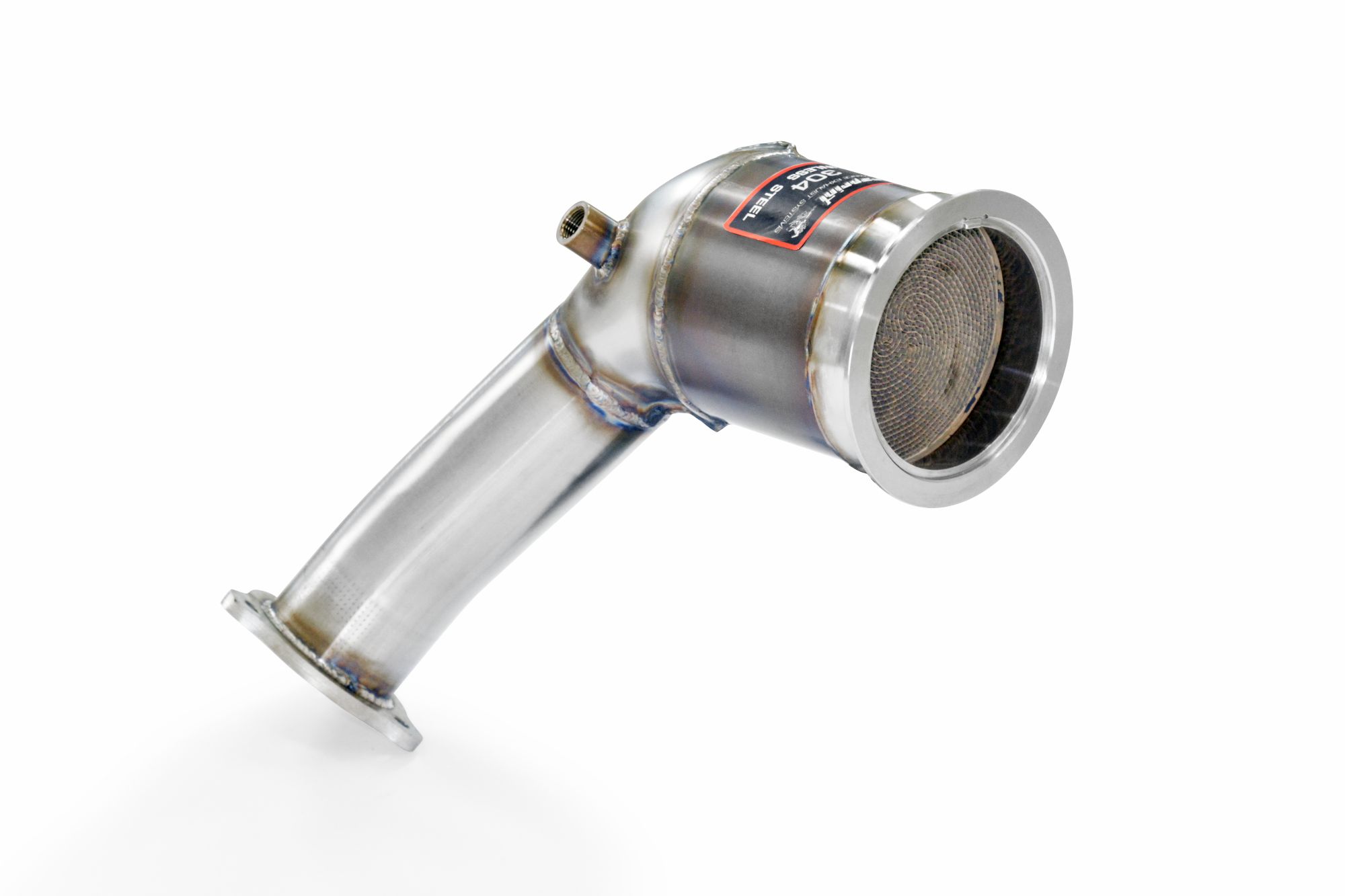 Downpipe Destro + catalizzatore metallico<br>(Guida a sinistra / destra)