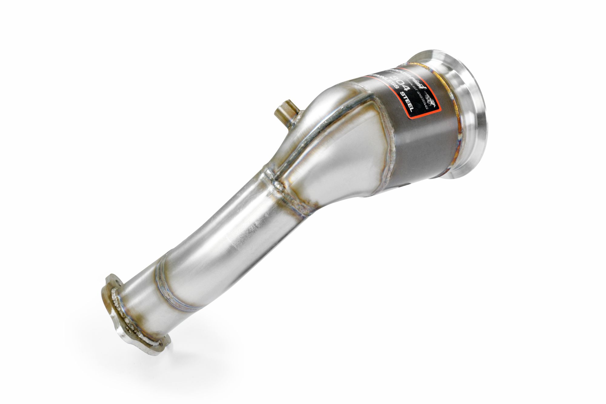 Downpipe Sinistro + catalizzatore metallico<br>(Guida a sinistra / destra)