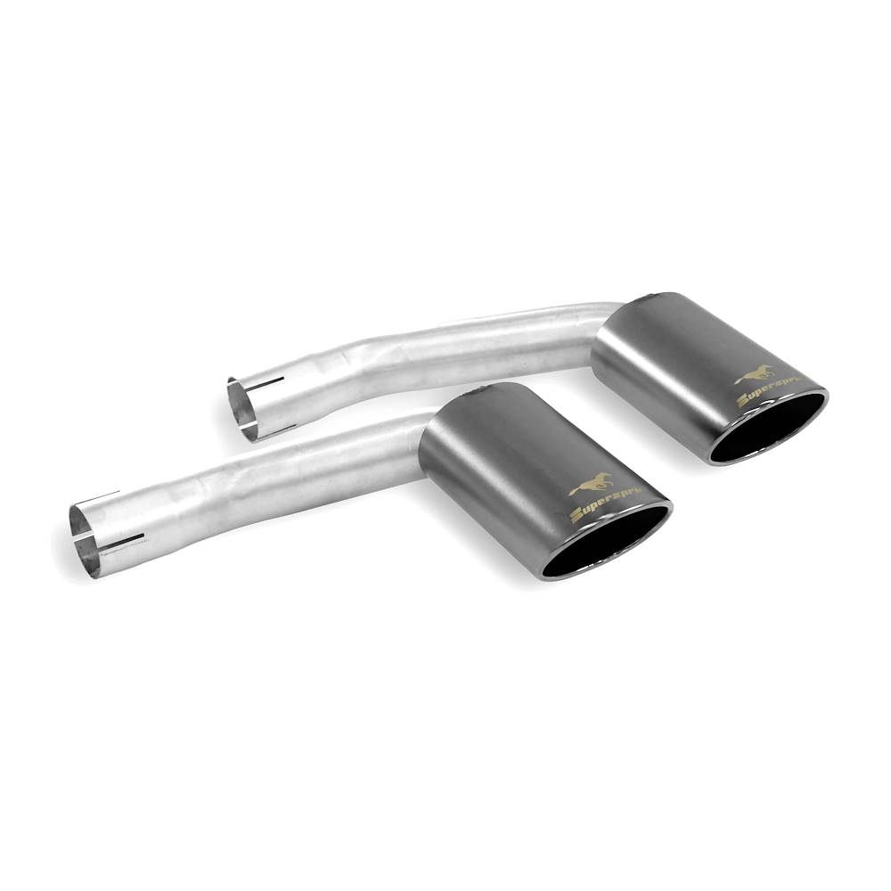Kit terminali Destro - Sinistro 4 uscite 100x75 "Gun Metal Grey"