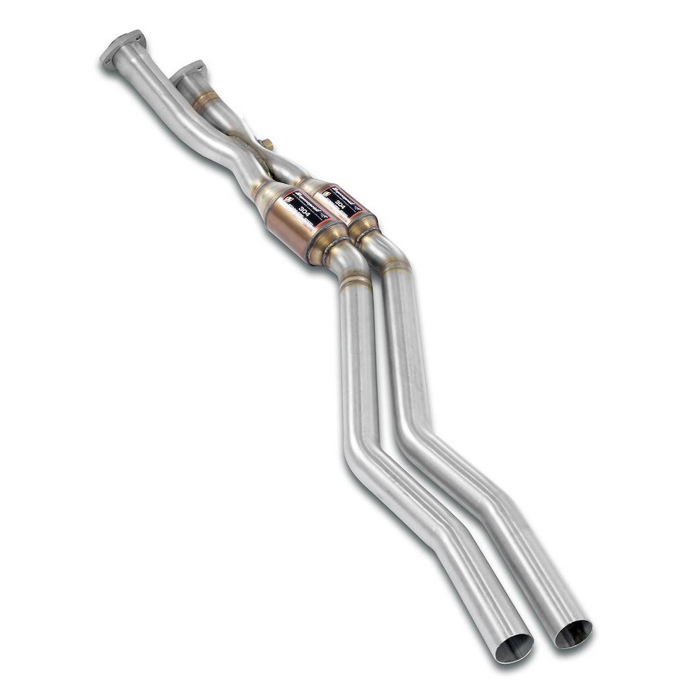 Anteriore con catalizzatore metallico destro - sinistro + "X-Pipe"