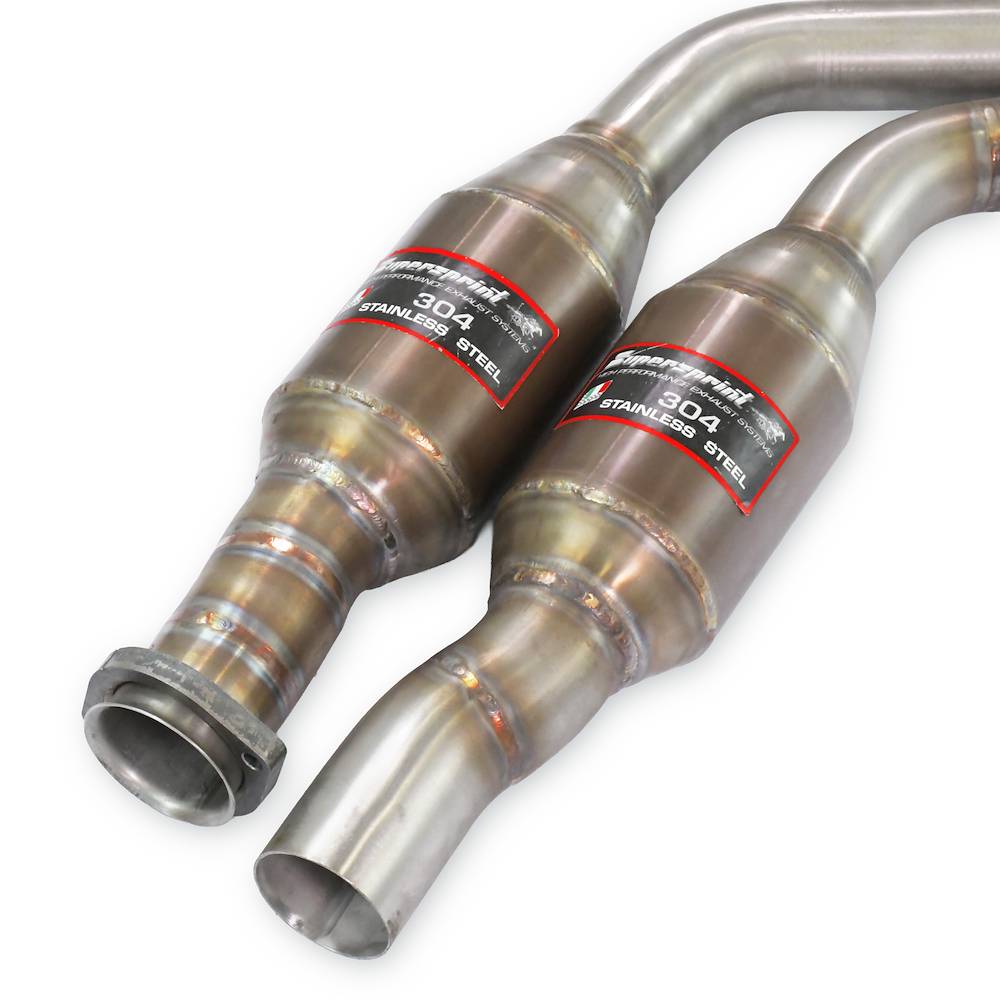 Anteriore con catalizzatore metallico destro - sinistro + "X-Pipe"