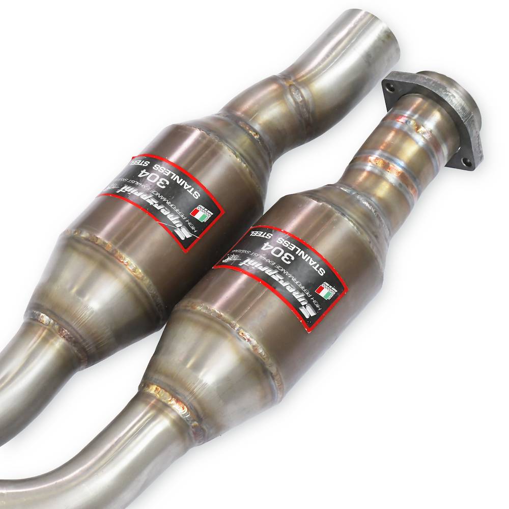 Anteriore con catalizzatore metallico destro - sinistro + "X-Pipe"