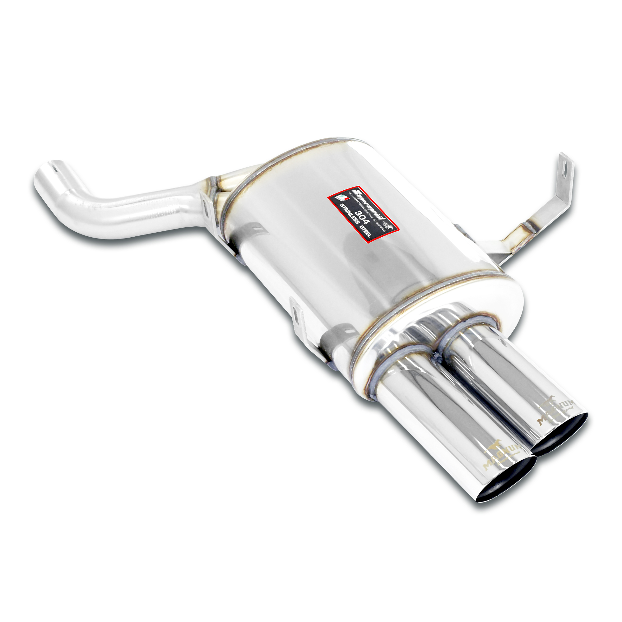 Rear muffler, Race Tips Package<br><strong><span style="color:#ea0000;">Con omologazione CEE</span></strong>