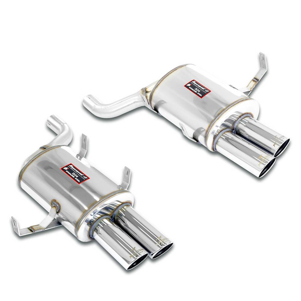 Rear muffler, Race Tips Package<br><strong><span style="color:#ea0000;">Con omologazione CEE</span></strong>