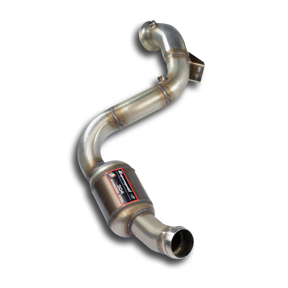 Downpipe Sinistro + catalizzatore metallico 100CPSI WRC<br>Elimina catalizzatore primario