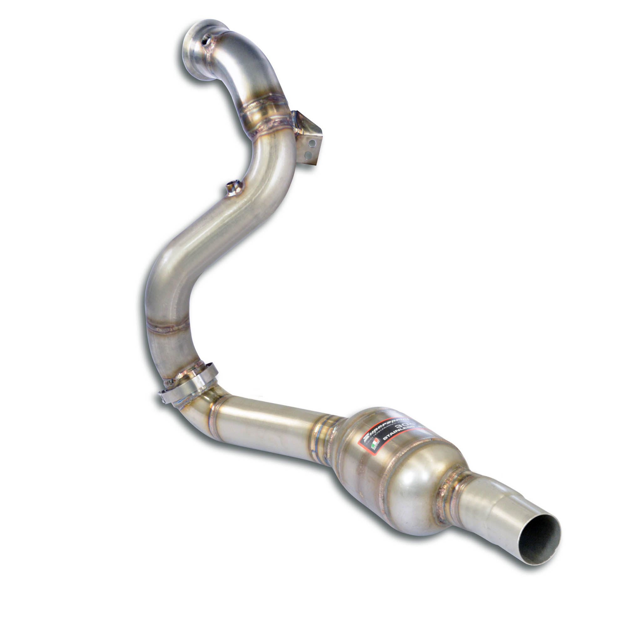 Downpipe Sinistro + catalizzatore metallico<br>(Elimina pre-catalizzatore) (RHD - LHD) 