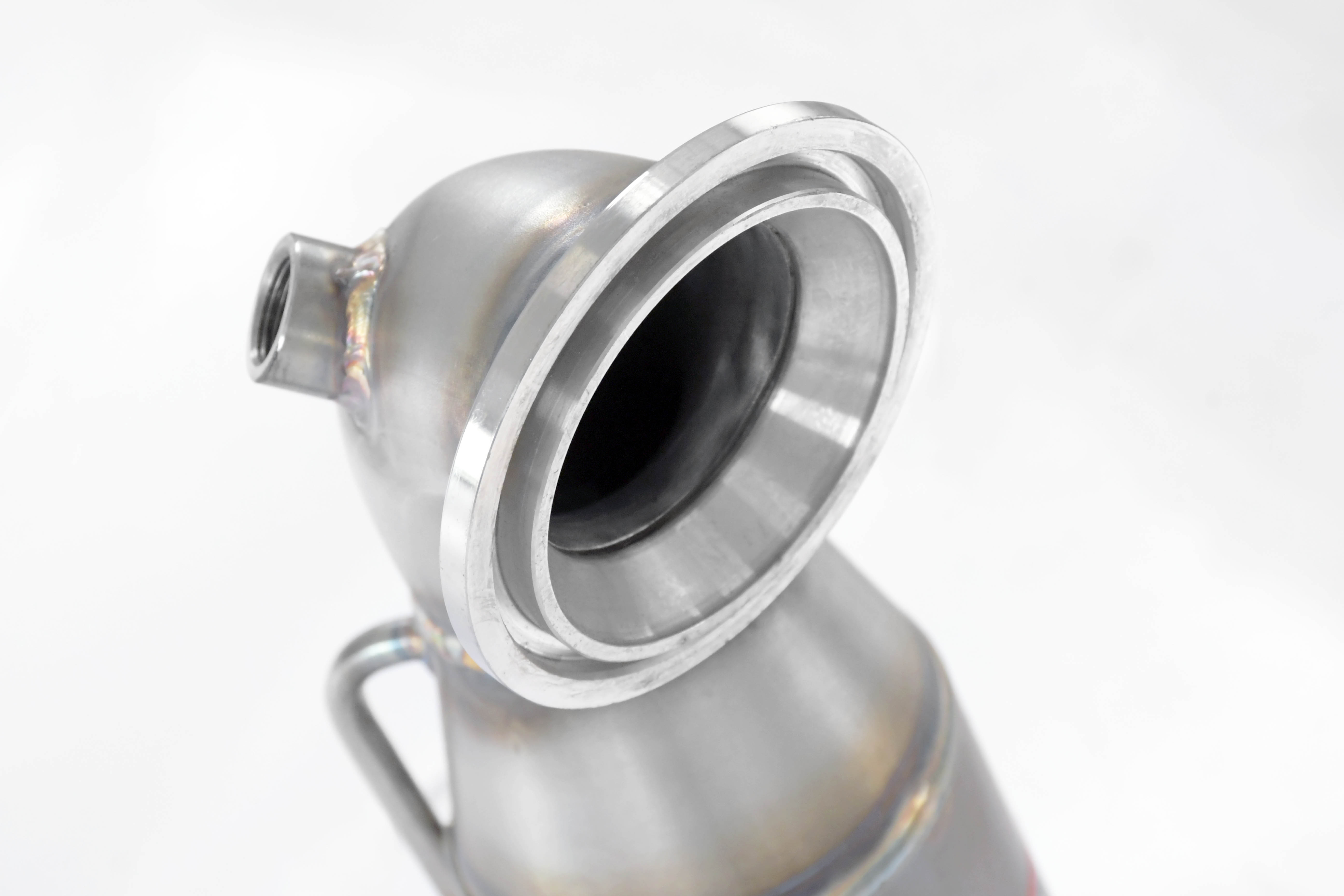 Downpipe + catalizzatore metallico 200CPSI<br>Con prese per sensori