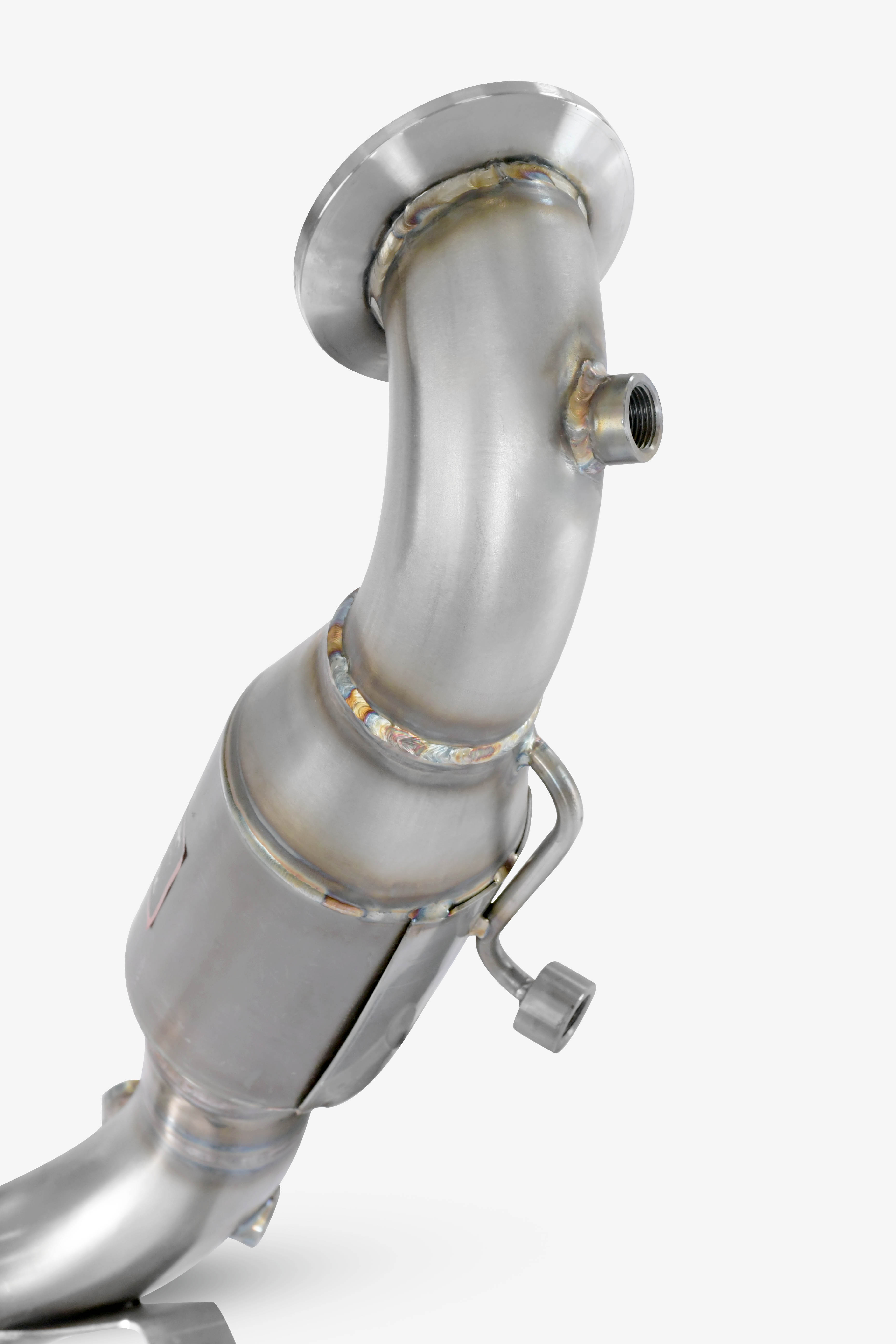 Downpipe + catalizzatore metallico 200CPSI<br>Con prese per sensori