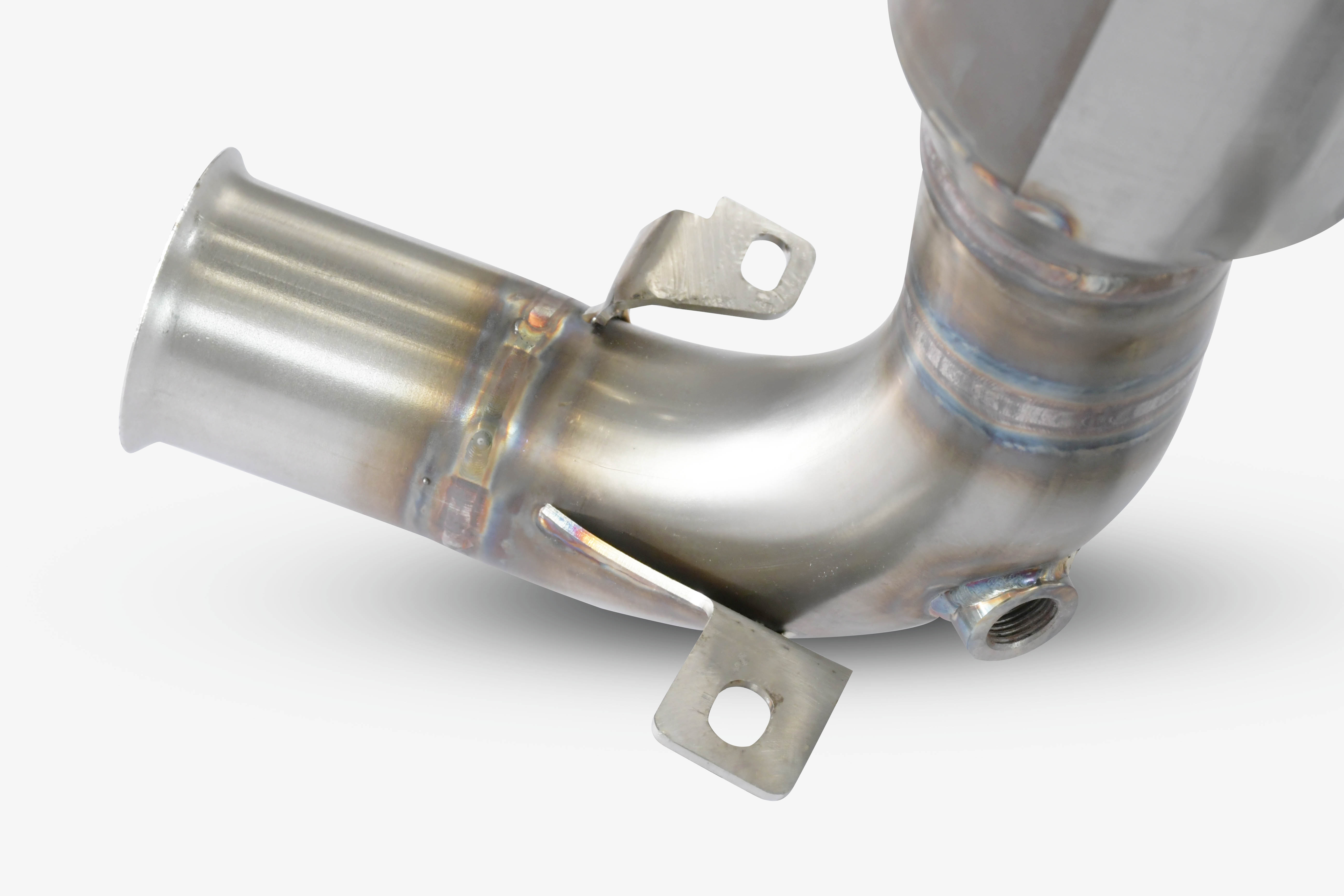 Downpipe + catalizzatore metallico 200CPSI<br>Con prese per sensori