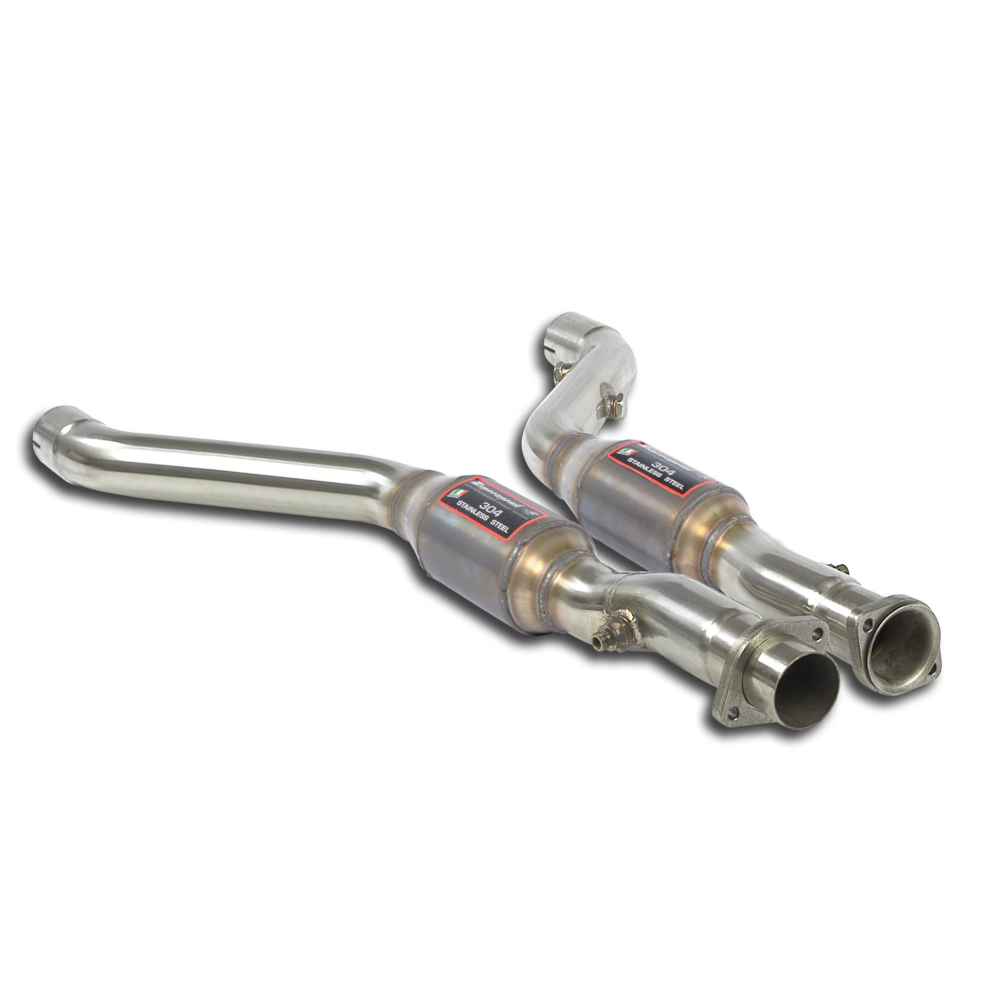 Kit anteriori Destro - Sinistro con catalizzatore metallico 100 CPSI 