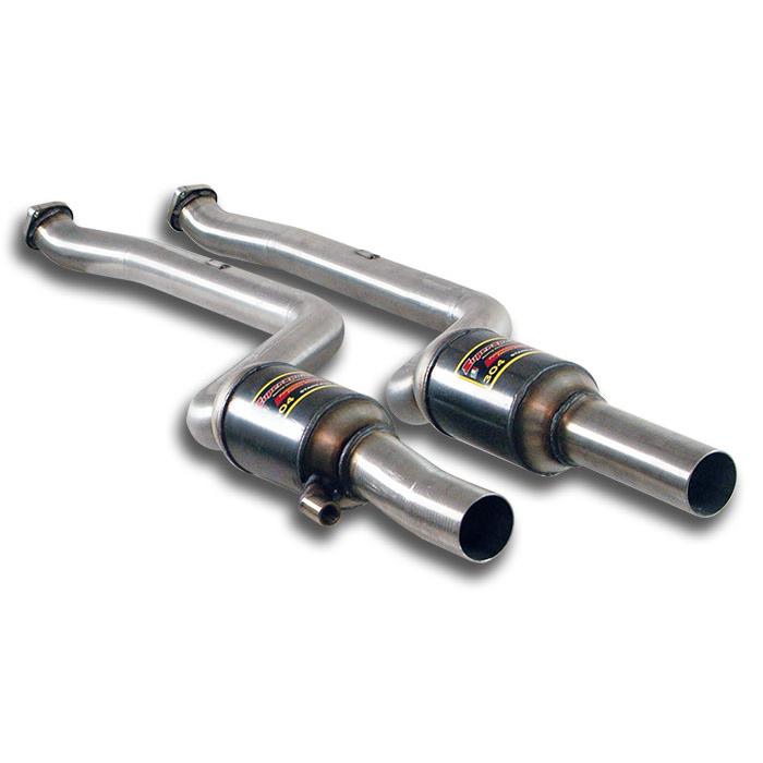 Scarico anteriore con catalizzatore metallico destro + sinistro