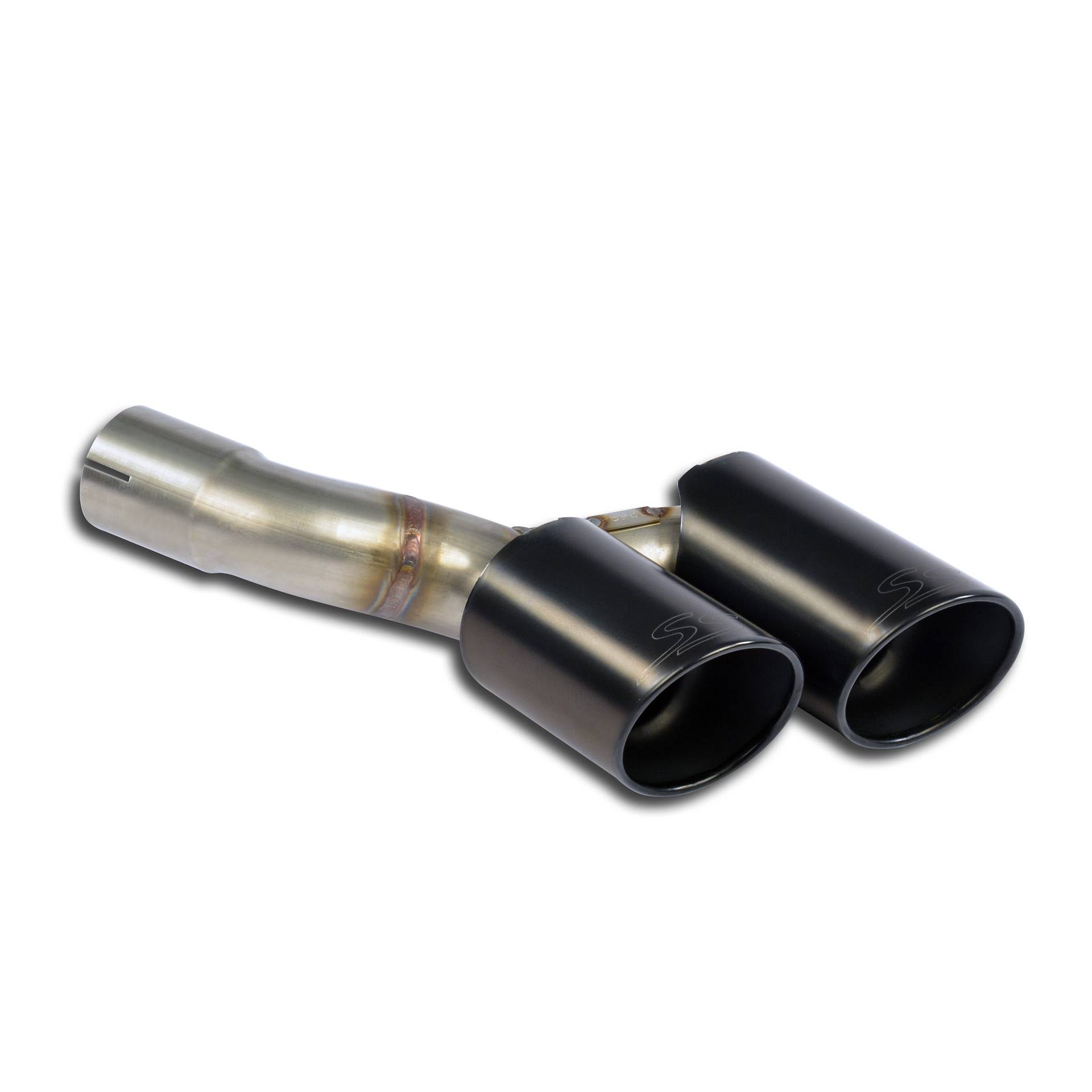 Kit curva uscita sinistro + terminali "Gun Metal Grey" OO90