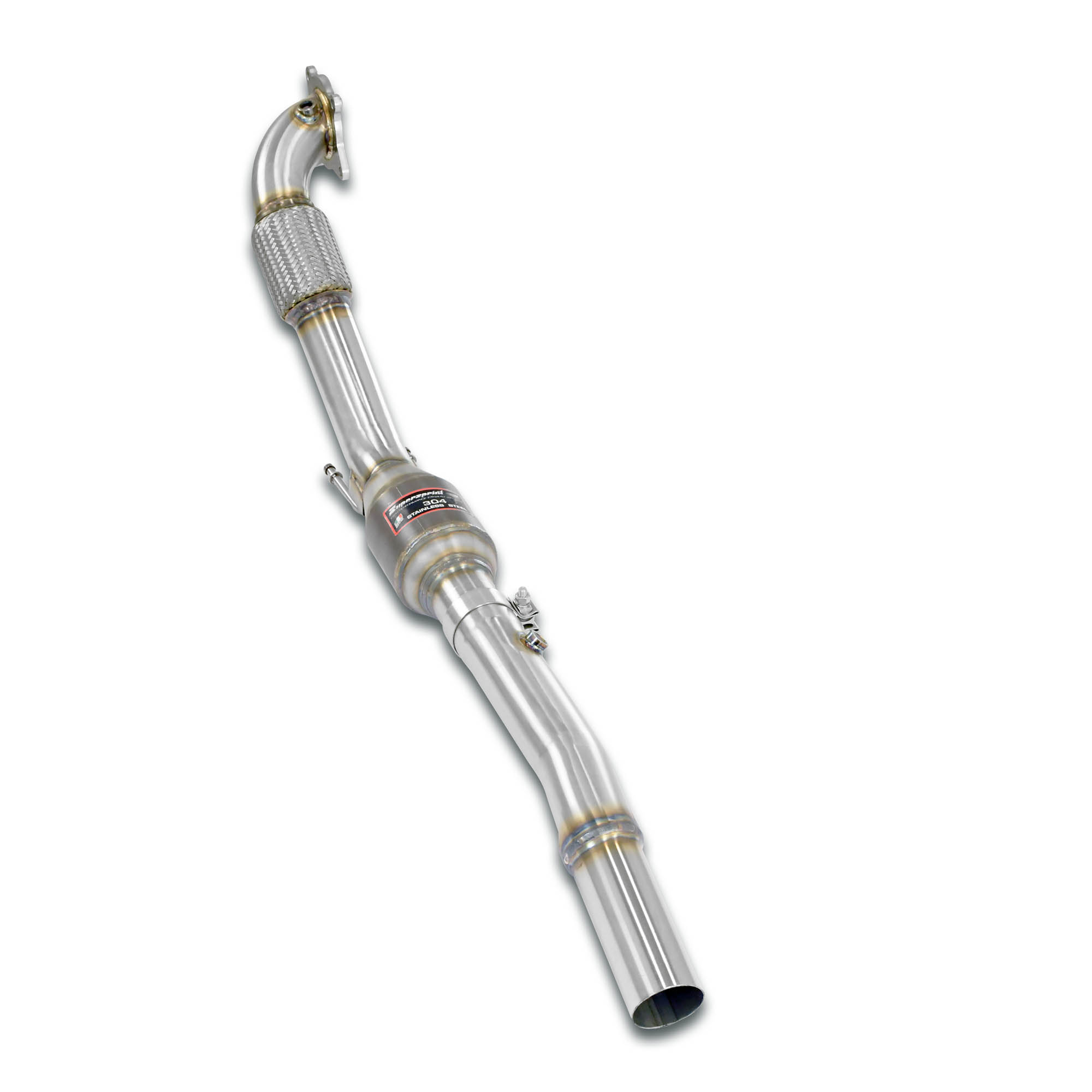 Kit tubo turbina + Catalizzatore metallico 100 CPSI WRC