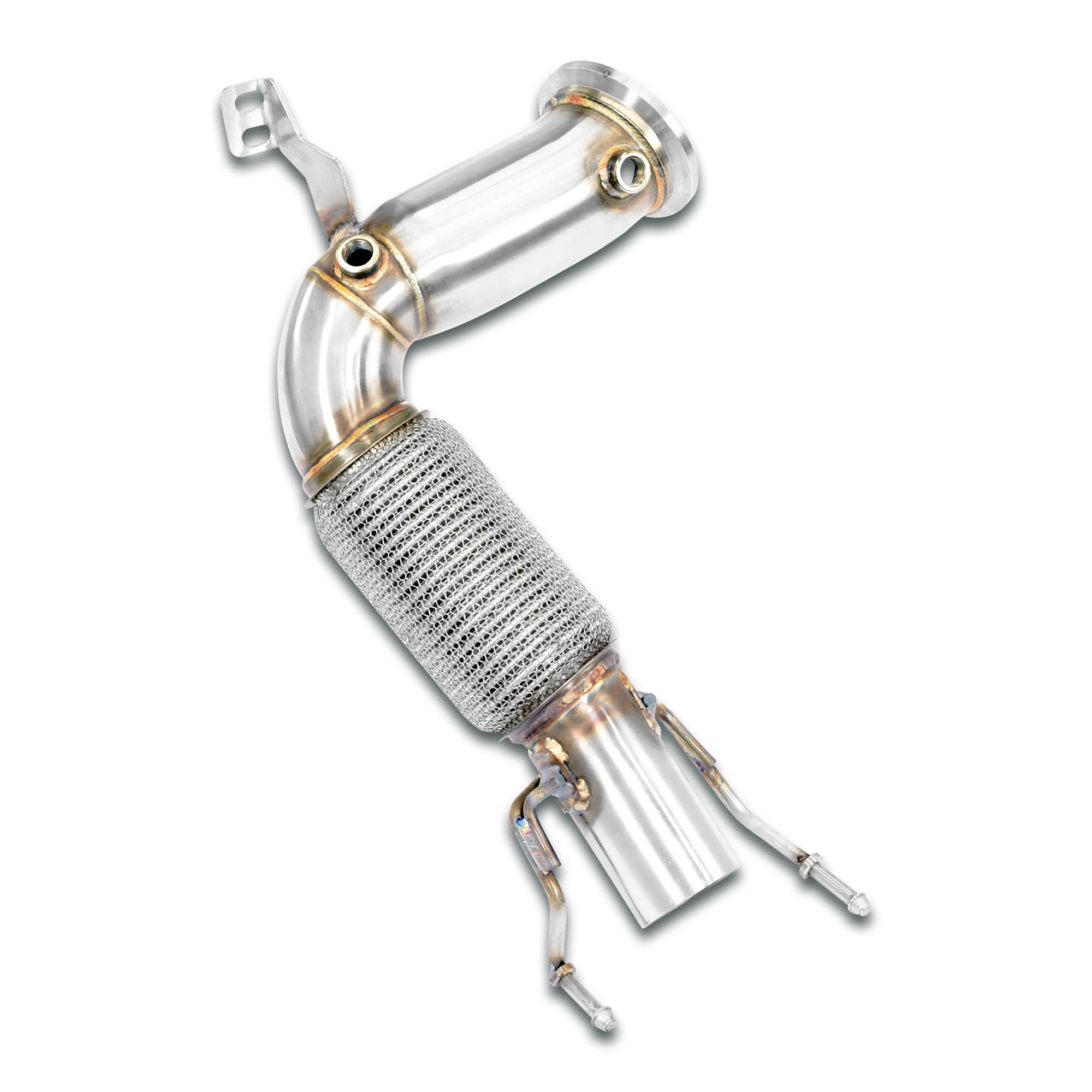 Turbo downpipe kit<br>(Sostituisce catalizzatore di serie)<br>(Replaces OEM catalytic converter)