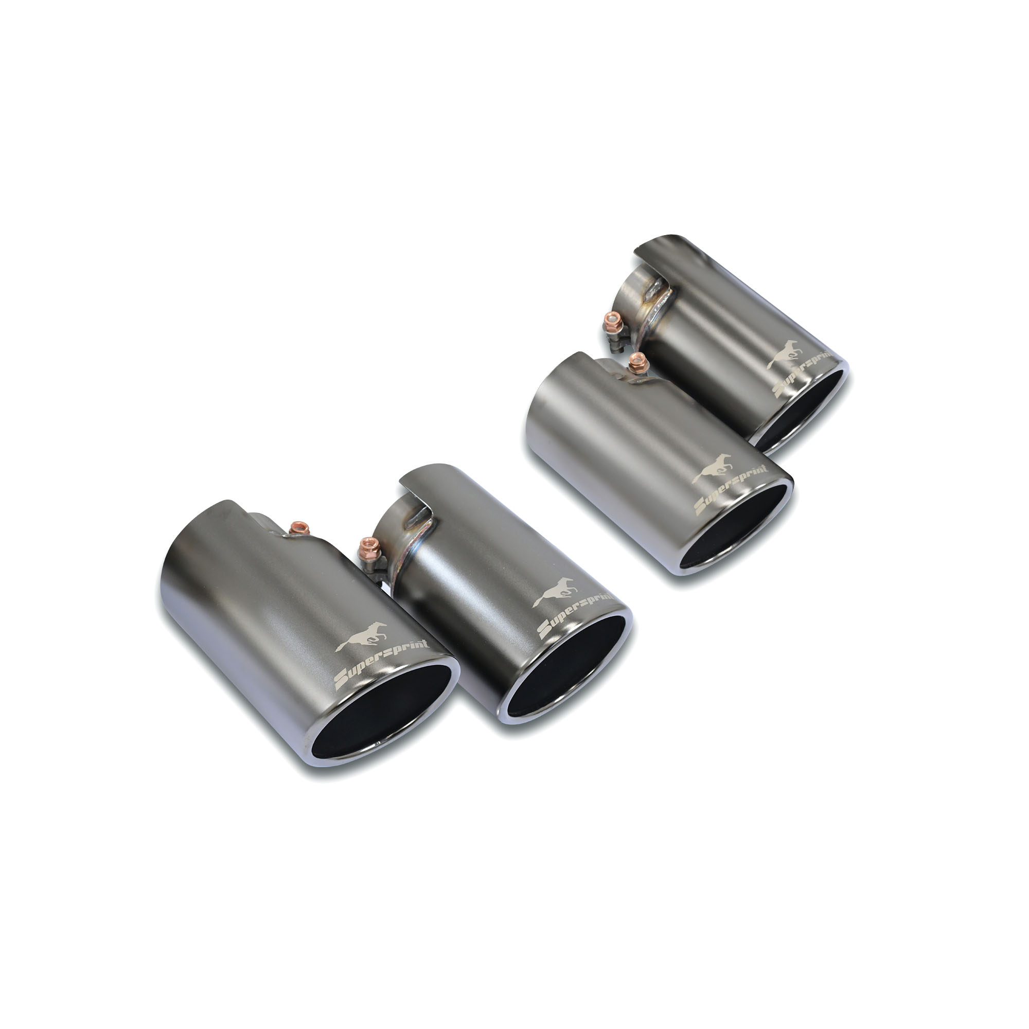 Kit terminali "Gun Metal Grey" Destro OO100 - Sinistro OO100
