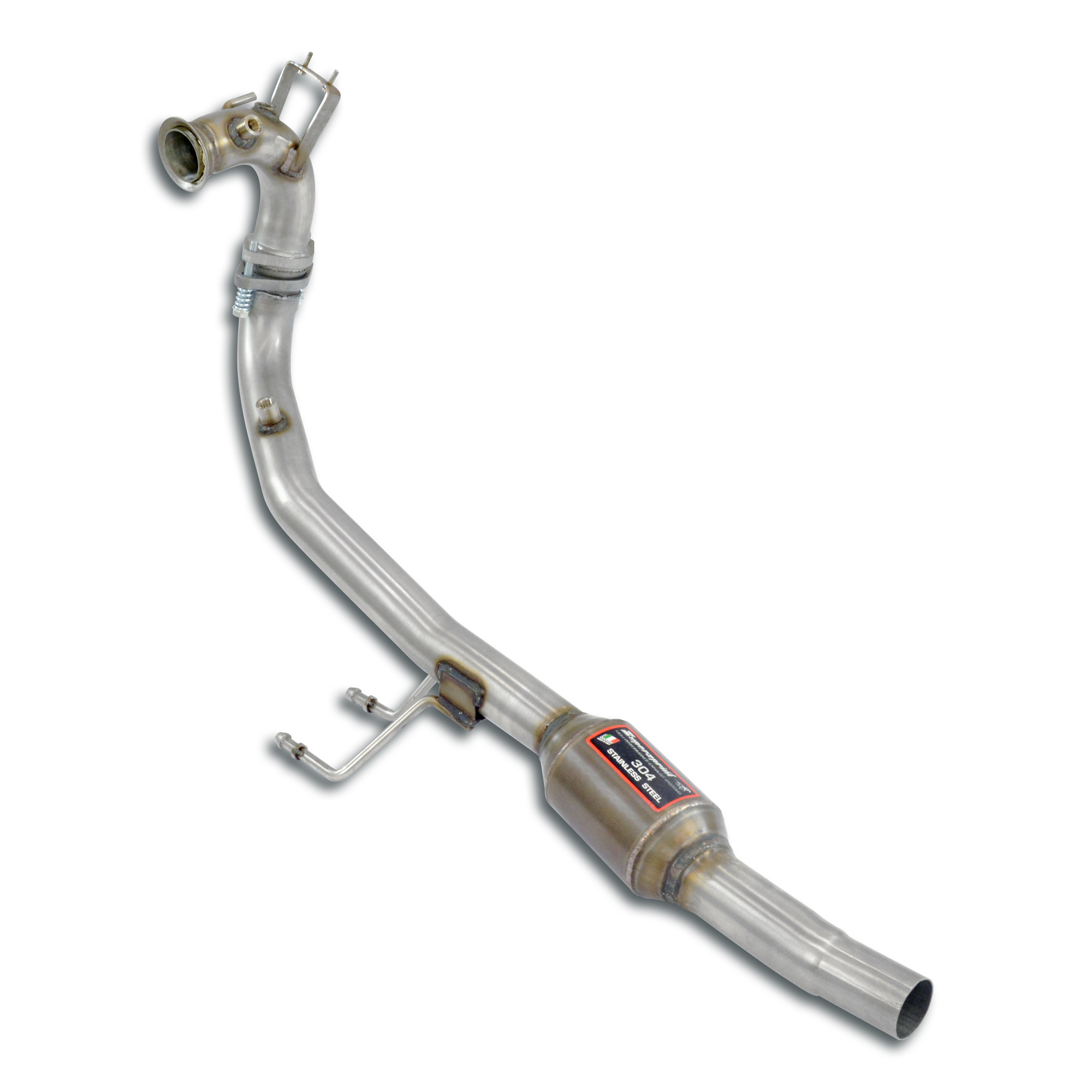Kit tubo turbina + catalizzatore metallico 100CPSI<br>(Sostituisce filtro Antiparticolato)<br>Per sensori + prese