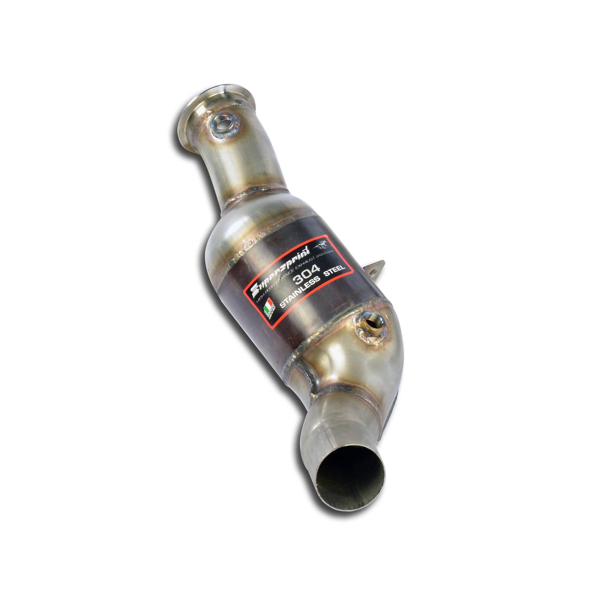 Downpipe sinistro + Catalizzatore metallico 200CPSI