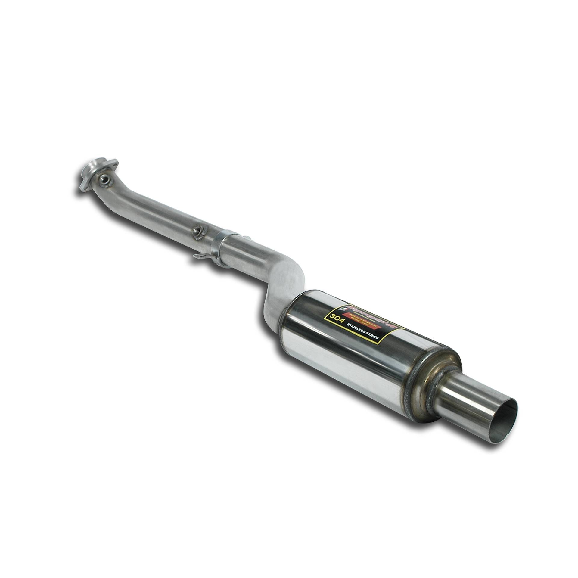Downpipe destro + silenziatore anteriore