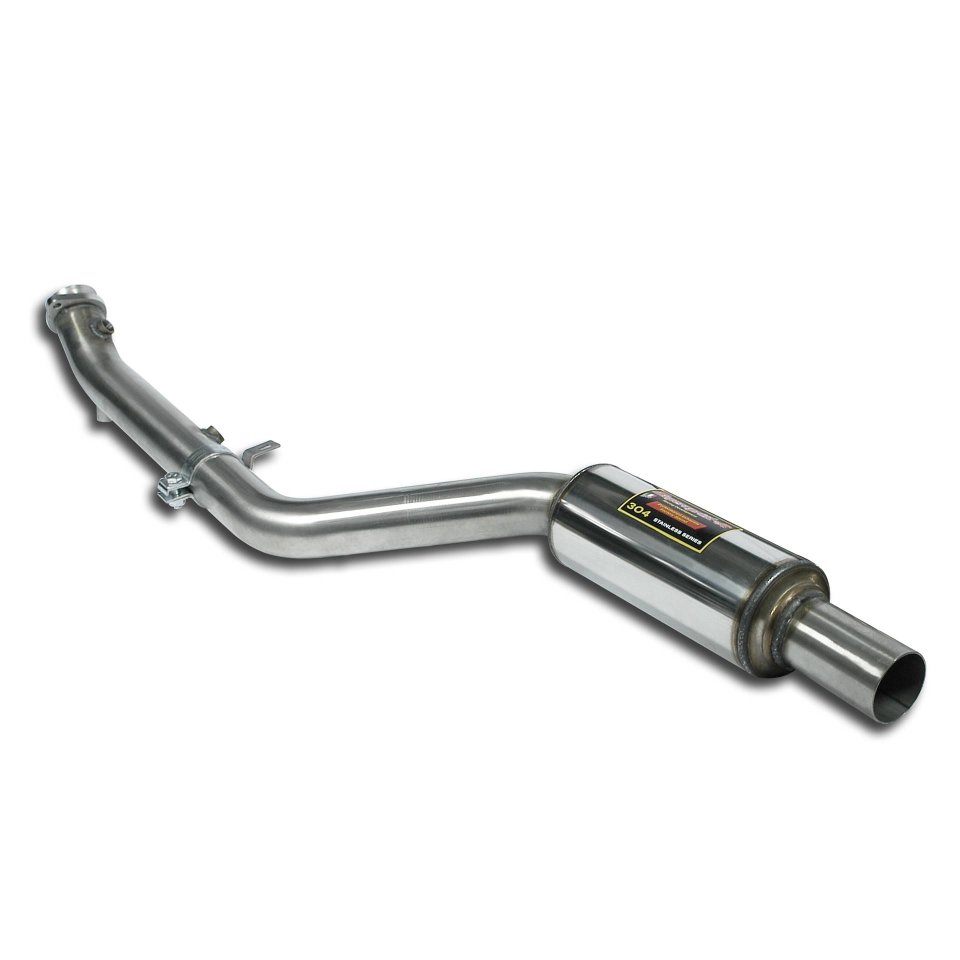Downpipe sinistro + silenziatore anteriore
